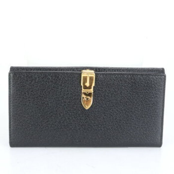 Gucci belt motif leather long Wallet zipper - Picture 1 of 9